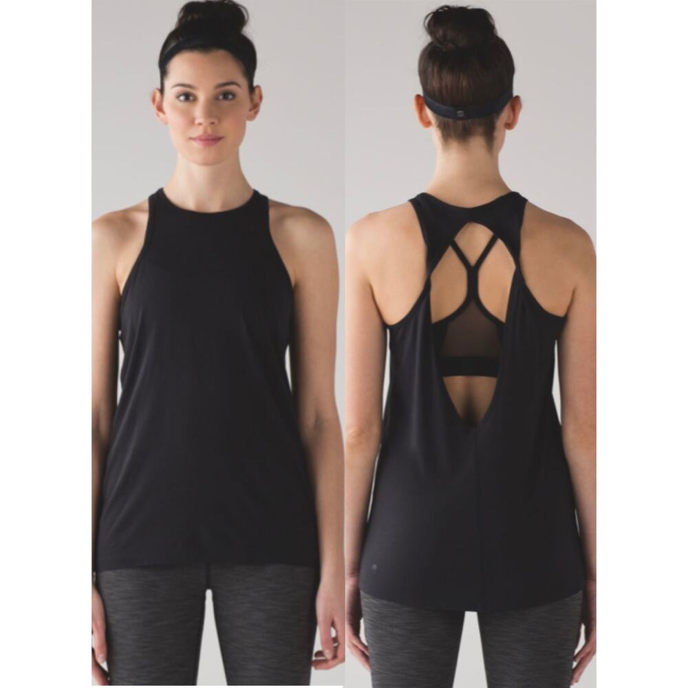 Lululemon Trapeze Twist Tank Black 4